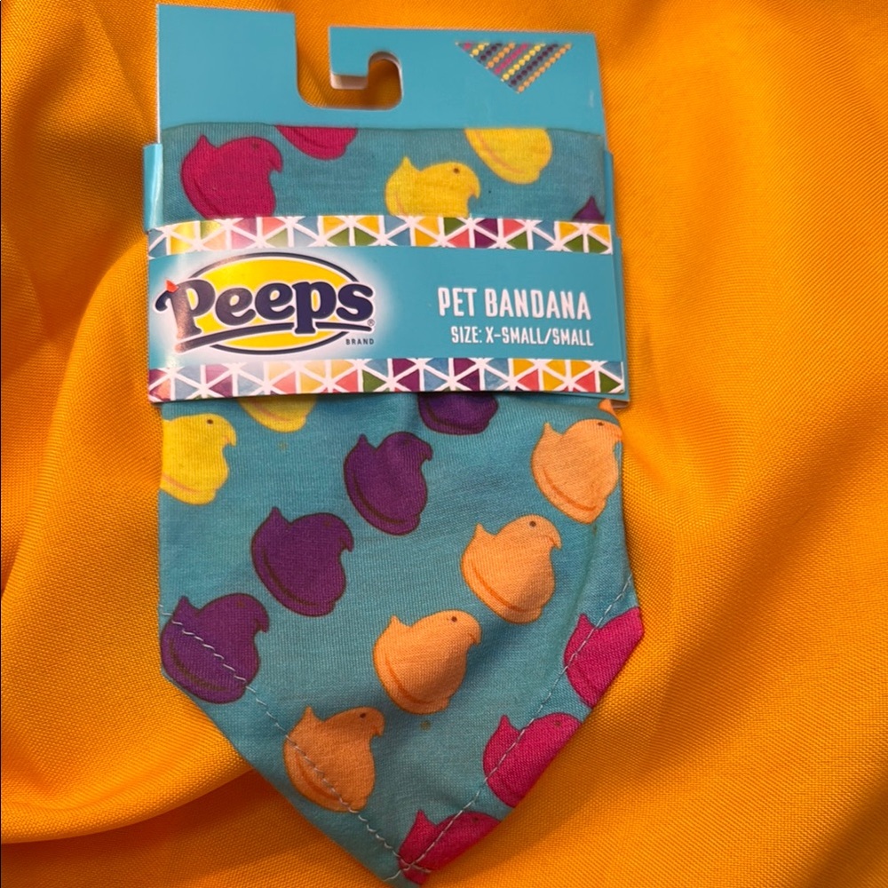Peeps Pet Bandana with Colorful Chick Design
